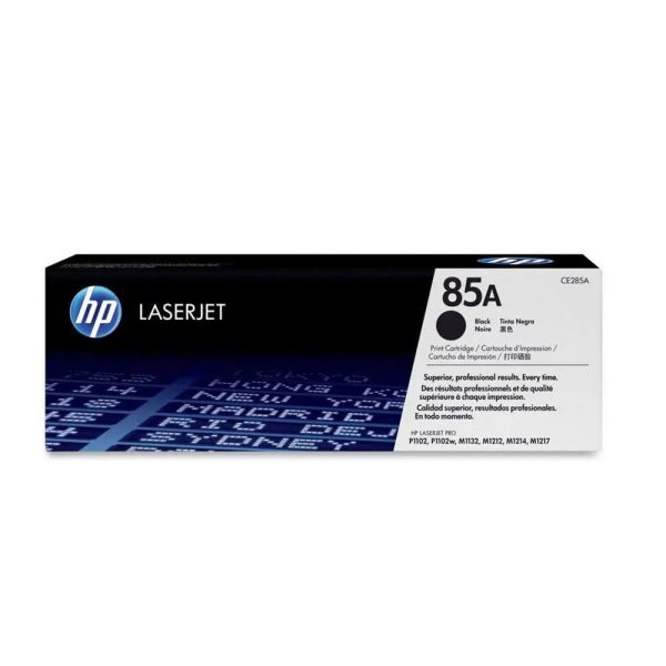 HP 85A Black Original LaserJet Toner Cartridge, CE285A