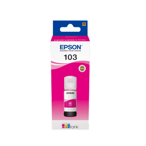 Epson 103 Magenta EcoTank Original Ink Bottle (T00S24A) - 65ml