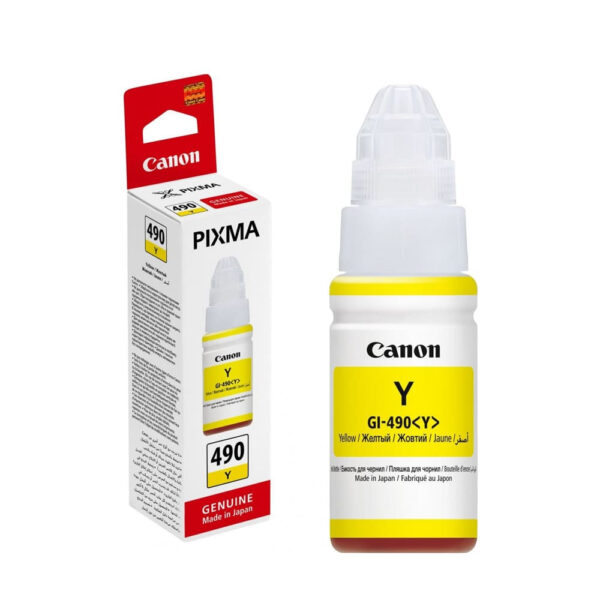 490 YELLOW CANON ORIGINAL INK