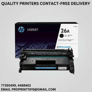 HP 26A Black Original LaserJet Toner Cartridge, CF226A