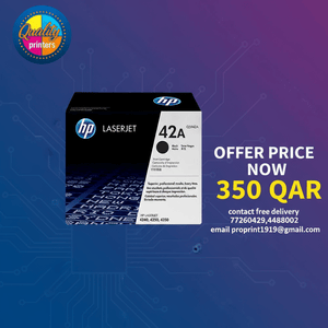 HP 42A Black Original LaserJet Toner Cartridge