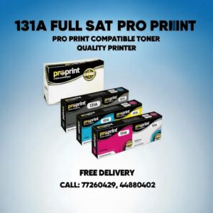 Pro Print Compatible Toner131A YCMB LaserJet Toner Cartridge, CF212A