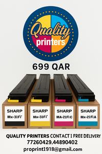 Sharp MX-31FT Black Yellow Magenta Cyan Original Toner Cartridge, MX-31FTBA full sat