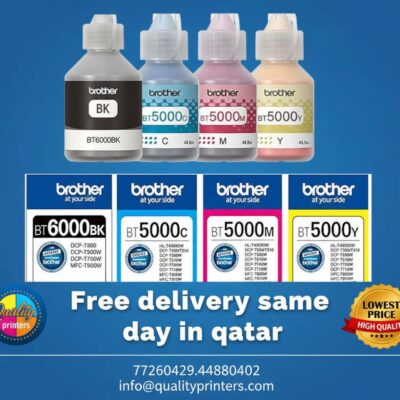 Brother Bt5000 & Btd60bk Genuine Ink Bottles Set