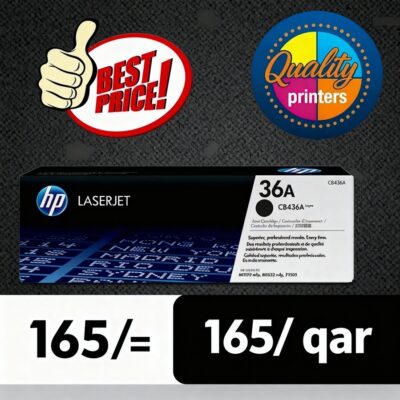 HP 36A Black Original LaserJet Toner Cartridge, CB436A