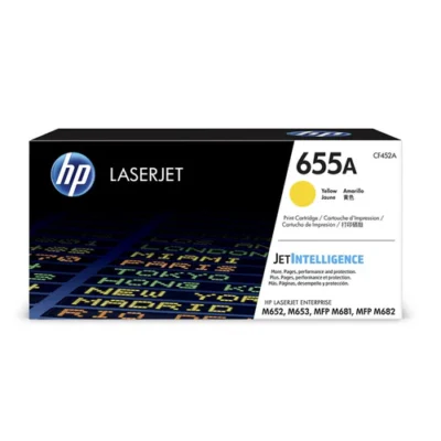 HP 655A Yellow LaserJet Toner Cartridge (CF452A)