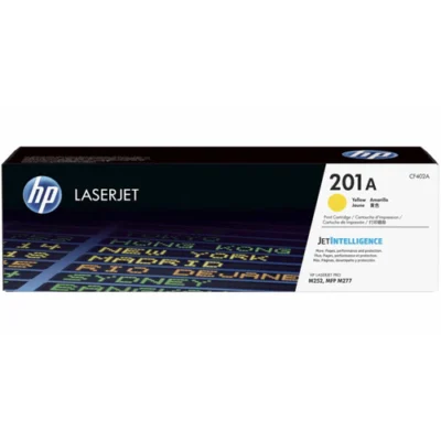 HP 201A Yellow Original LaserJet Toner Cartridge, CF402A