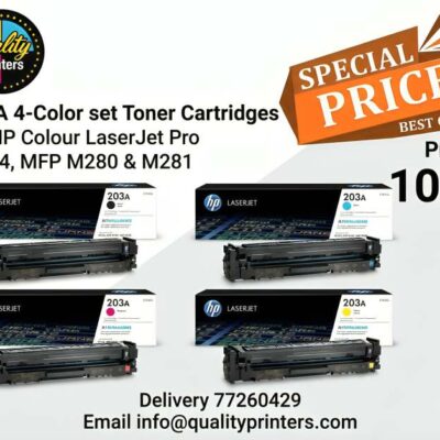 HP 203A Yellow Cyan Magenta Black Original Full Set