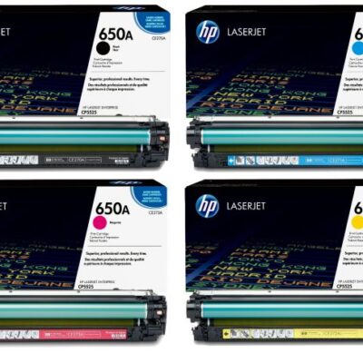 Original 4 Colour HP 650A Toner Cartridge Multipack CE270A/1A/3A/2A
