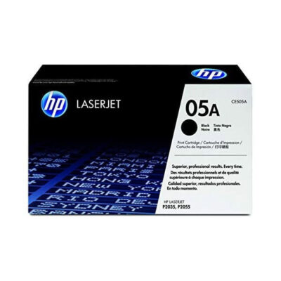 HP 05A Black Original LaserJet Toner Cartridge, CE505A