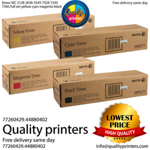 Xerox WC 2128 2636 3545 7328 7335 7345 7346 full set yellow cyan magenta black
