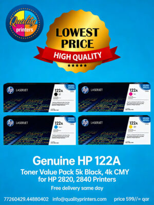 Genuine HP 122A Toner Value Pack Black,Cyan,Magenta,Yellow,