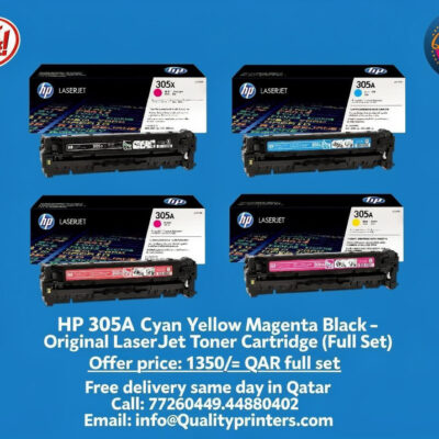 HP 305A Cyan Yellow Magenta Black Cyan Original LaserJet Toner Cartridge,Full set