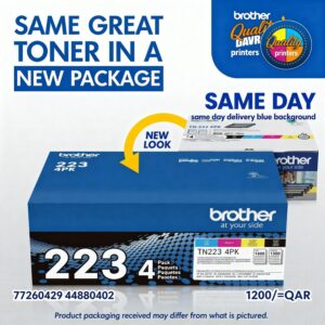 Brother TN-223 Set | 4-Pack Original Toner Combo | 4 Colors