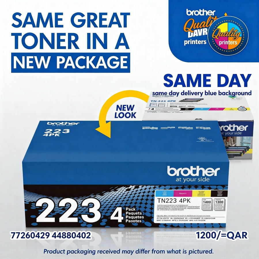 Brother TN-223 Set | 4-Pack Original Toner Combo | 4 Colors